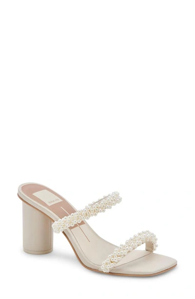 DOLCE VITA NOEL IMITATION PEARL SANDAL