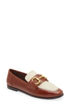 Jeffrey Campbell Velviteen Bit Loafer In Tan/bone