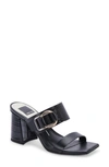 Dolce Vita Palyce Block Heel Sandal In Black Leather