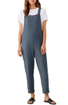 EILEEN FISHER TAPERED ANKLE ORGANIC COTTON OVERALLS