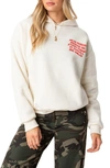 Shop Edikted Everything's Ok Hoodie In Cream