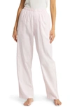 Skims Hotel Cotton Blend Pajama Pants In Cherry Blossom