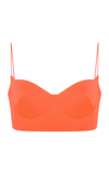 Alex Perry Women's Hart Satin Bustier Top In Orange,purple