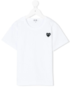 COMME DES GARÇONS PLAY LOGO刺绣T恤