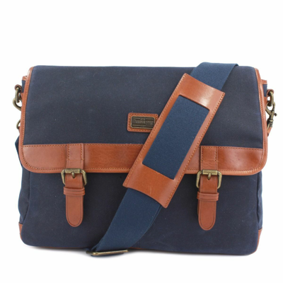 Pre-owned The British Belt Company Langdale Messenger Bag In Premium Waxed Twill, Bodybag, Man Bag, Real Leather