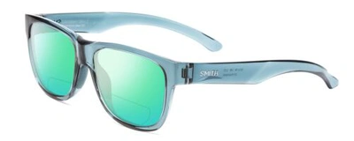 Pre-owned Smith Lowdown Slim 2 Polarized Bi-focal Sunglasses Crystal Stone Green Blue 53mm