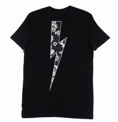 Pre-owned Neil Barrett Floral Bolt T-shirt - Size Small. Rrp £260