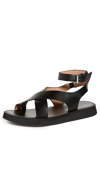 Madewell The Natasha Flatform Sandal In True Black