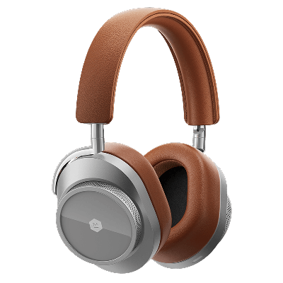Master & Dynamic® ® Mw75 Wireless Premium Leather Headphones - Silver Metal/brown In Color<lsn_delimiter>