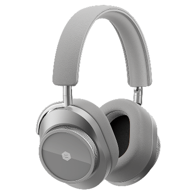 Master & Dynamic® ® Mw75 Wireless Premium Leather Headphones - Silver Metal/grey In Color<lsn_delimiter>