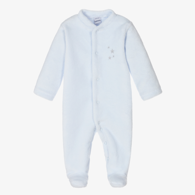 Babidu Boys Blue Fleece Babygrow