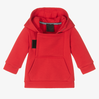 Givenchy Boys Red Velcro Logo Baby Hoodie