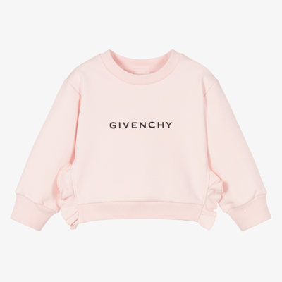 Givenchy Kids' Girls Pink Cotton Sweatshirt