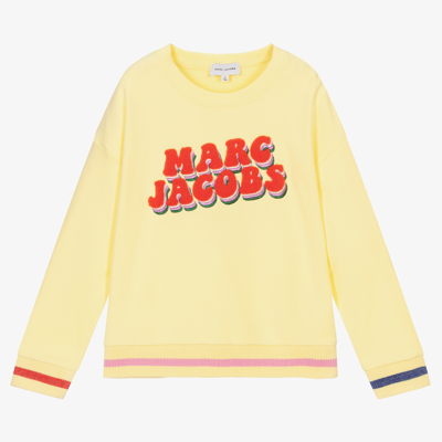 Marc Jacobs Babies'  Girls Yellow Logo Sweatshirt