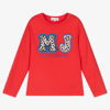 Marc Jacobs Printed Cotton Sweater In Red