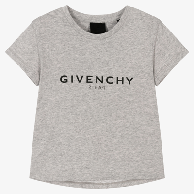 Givenchy Kids' Girls Grey Logo T-shirt