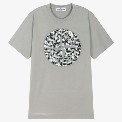 Stone Island Junior Teen Boys Grey T-shirt