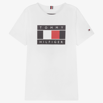 Tommy Hilfiger Boys Teen White T-shirt