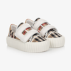 BURBERRY VINTAGE CHECK VELCRO TRAINERS