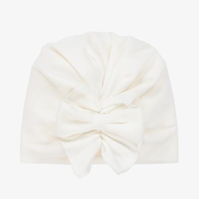 Jamiks Baby Girls Ivory Velour Turban