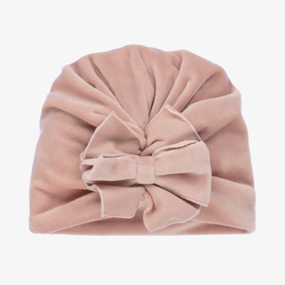 Jamiks Baby Girls Pink Velour Turban