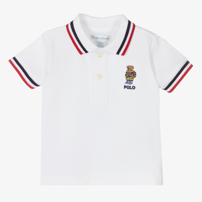Ralph Lauren Baby Boys White Polo Shirt