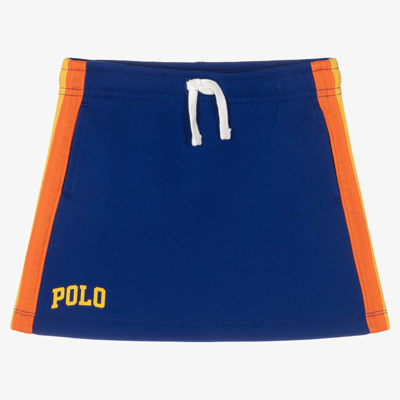 Polo Ralph Lauren Kids' Girls Blue Cotton Skirt