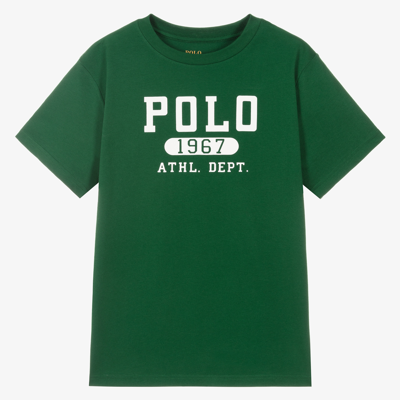 Polo Ralph Lauren Teen Boys Green Logo T-shirt