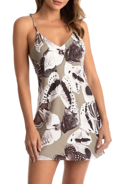 Midnight Bakery Queen Flights Butterfly Chemise In Olive