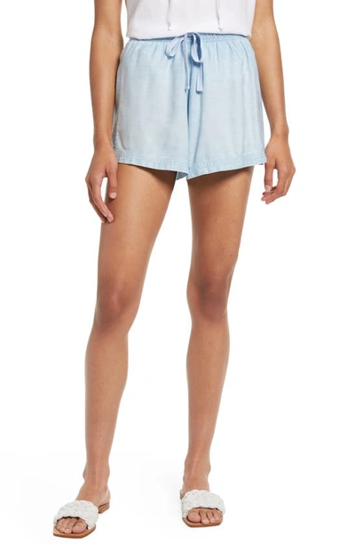 Bella Dahl Tie Waist Shorts In Shoreline Ombre Wash
