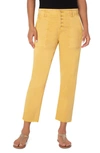 Liverpool Los Angeles High Waist Straight Leg Ankle Jeans In Golden Glow