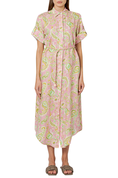 Alemais Marta Paisley-print Woven Maxi Dress In Pink