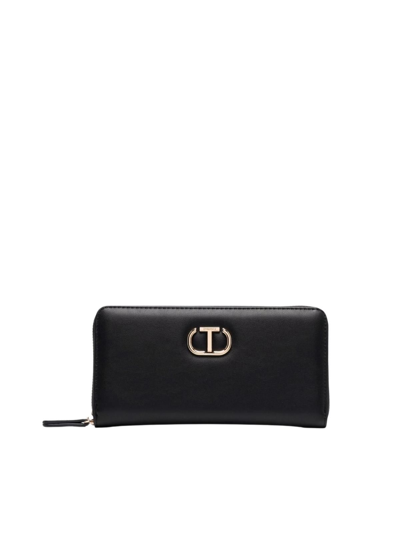 Twinset Twin-set Women's Black Other Materials Wallet