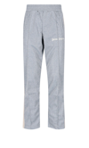 Palm Angels Man Pants Silver Size Xxl Polyester, Polyamide, Metal