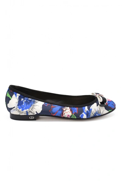 Dior Luxury Shoes For Women   My  Ballet Flat In Multicolor Canvas In Multi-colored