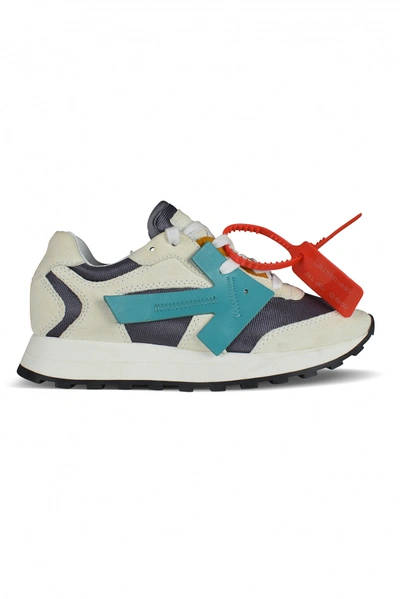 Off-white Women's Luxury Sneakers   Off White Hg Runner Sneakers With Blue Arrow In Multi-colored