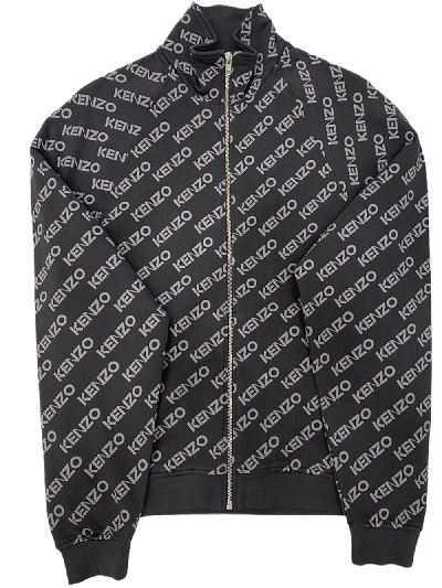 Kenzo Men's Monogram Track Jacket In Black
