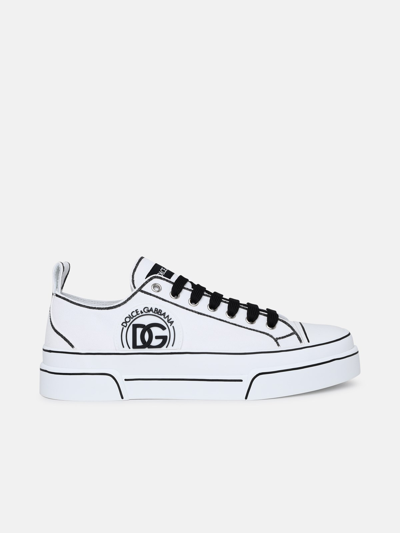 Dolce & Gabbana Portofino Light Lace-up Sneakers In White