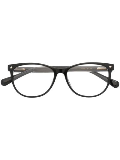 Chiara Ferragni Logo-plaque Star-detail Glasses In Black