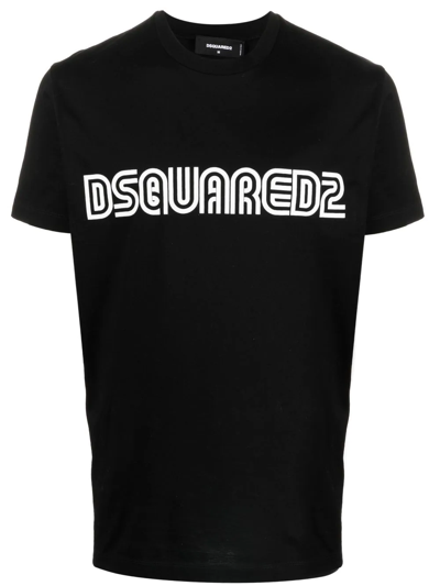 Dsquared2 Logo-print T-shirt In Black