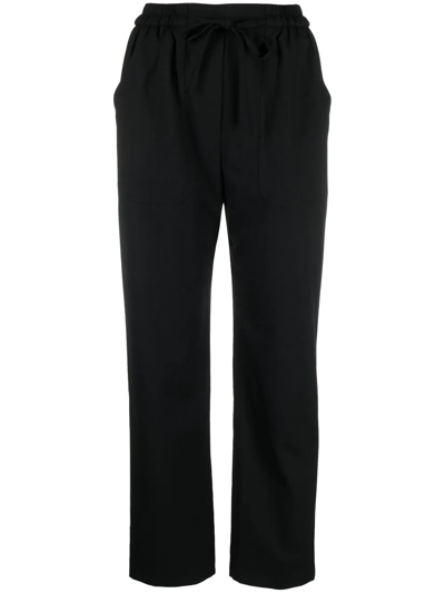 Etro Slim-fit Tie-fastening Trousers In Black