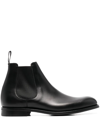 Church's Leicester Semi-gloss Calfskin Boot In Schwarz