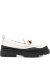 See By Chloé Lylia Mocassins White Size 7 83% Calf-skin Leather, 9% Polyurethane, 6% Cotton, 2% Polyester In White