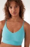 True & Co. . True Body Lift Triangle Bra In Aqua
