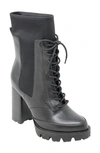 Charles David Gram Bootie In Black/ Leather/ Stretch