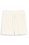 Madewell Mwl Rib Pull-on Shorts In Lighthouse