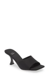 Jeffrey Campbell Mr-big Slide Sandal In Black Faille