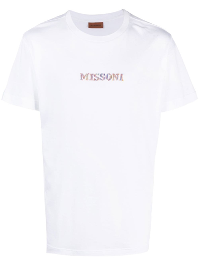 Missoni T-shirt Con Logo Multicolor In Bj00c7s013u