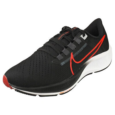 Pre-owned Nike Air Zoom Pegasus 38 Herren Black Red Sneaker Beilaufig - 45.5 Eu