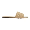 Bottega Veneta Sand Nappa Leather Slippers In Cane Sugar